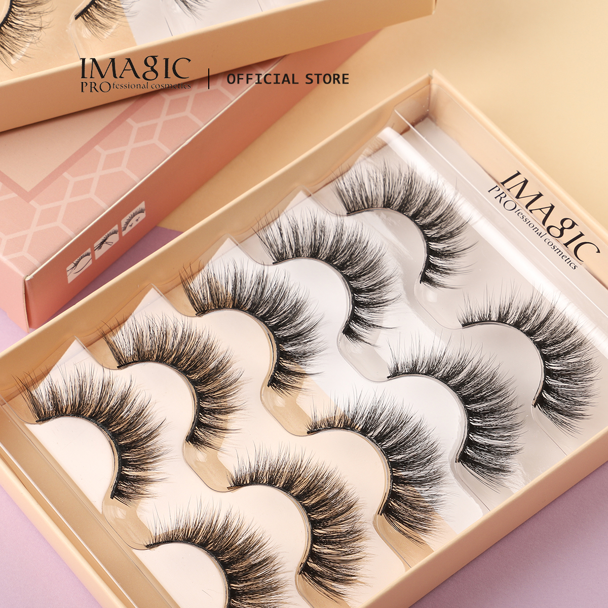 Eyelash Extension Images Free - IMAGIC 5Pairs/Kit 3D Fake Mink Lashes