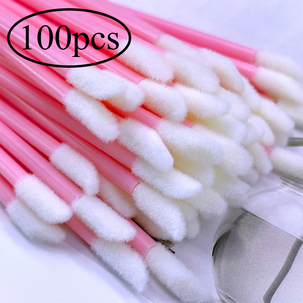 Eyelash Extension Options - 100Pcs Disposable Lip Brush Eyelash Extension