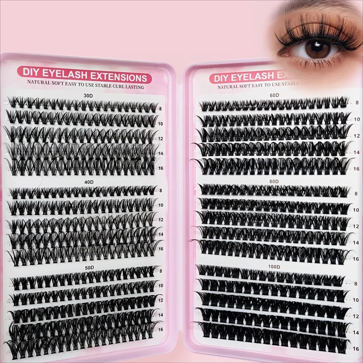Eyelash Extension Home Service - Cluster Lashes 30D 40D 50D 60D