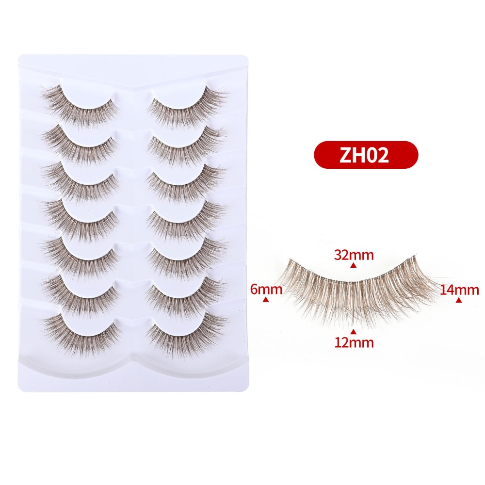 Eyelash Extension Cat Eye - 7 Pairs Simulation Eye Eyelashes Clear