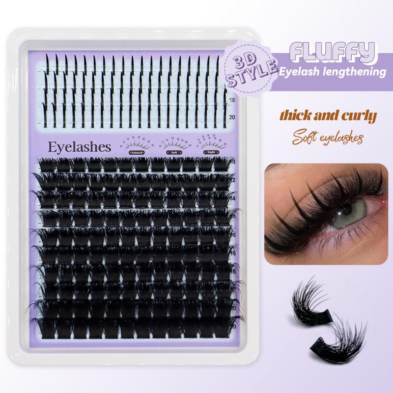 Eyelash Extension Options - 14 Rows Lash Clusters Spikes Eyelash