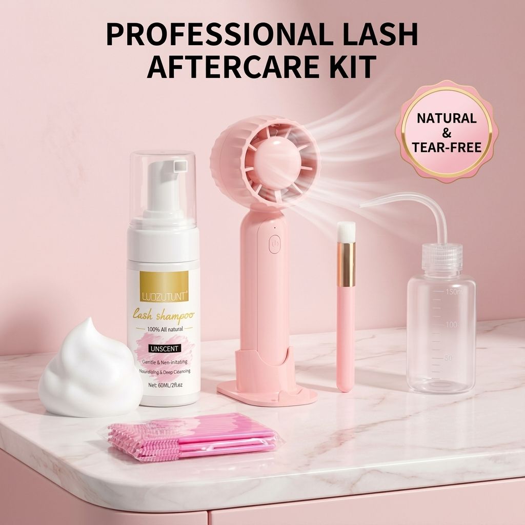 Eyelash Extension Aftercare - Professional Lash Extension Cleanser Kit -