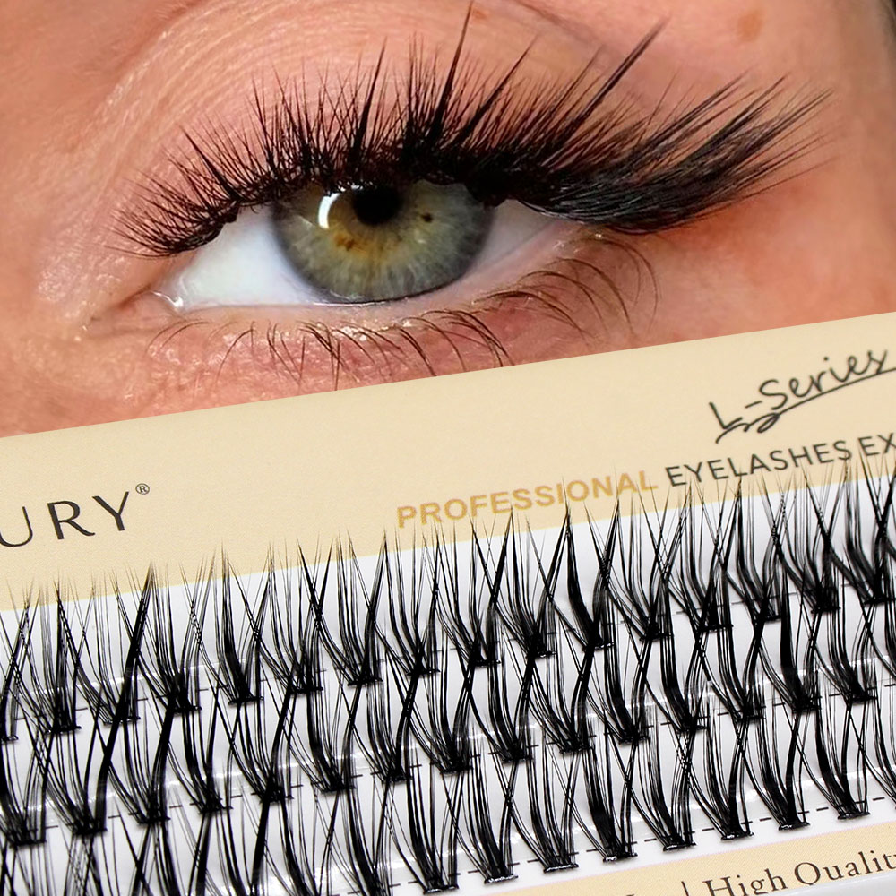 Eyelash Extension Japan - 60pcs 30D C/D/L Curl Cluster Eyelash