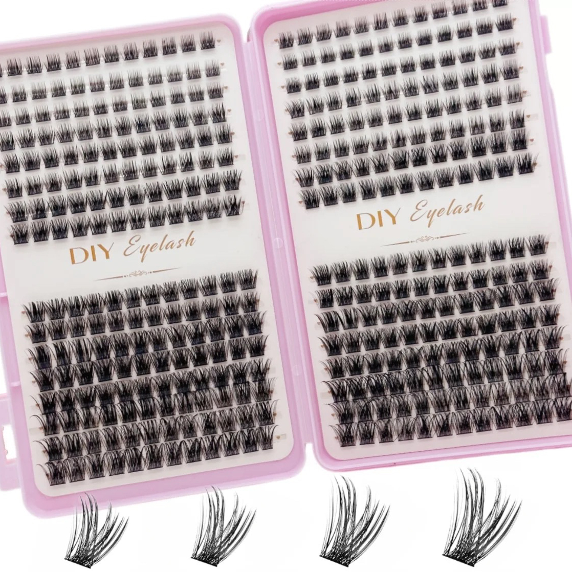 Eyelash Extension Home Service - 384pcs DIY False Lashes Individual Eyelash