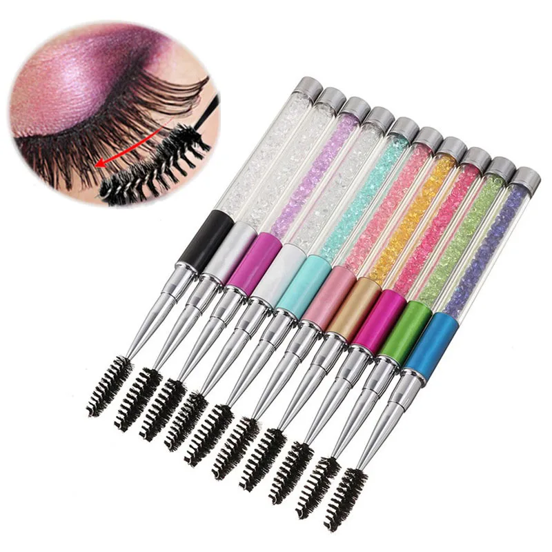 Eyelash Extension Options - Rhinestone Handle Lash Brush Reusable Eyelash