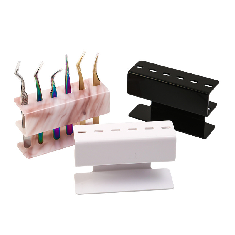 Eyelash Extension Aftercare - Acrylic Eyelash Tweezer Storage Holder Set