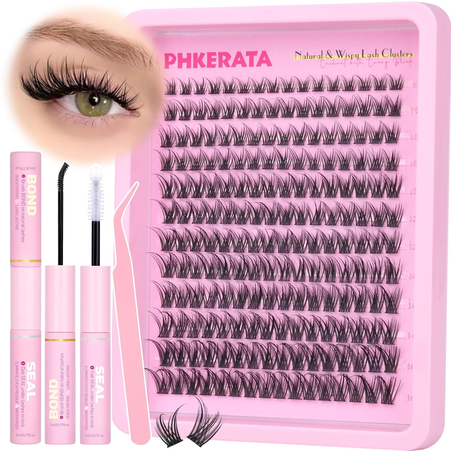 Eyelash Extension Images Free - Wispy Lash Clusters Kit 192 Pcs