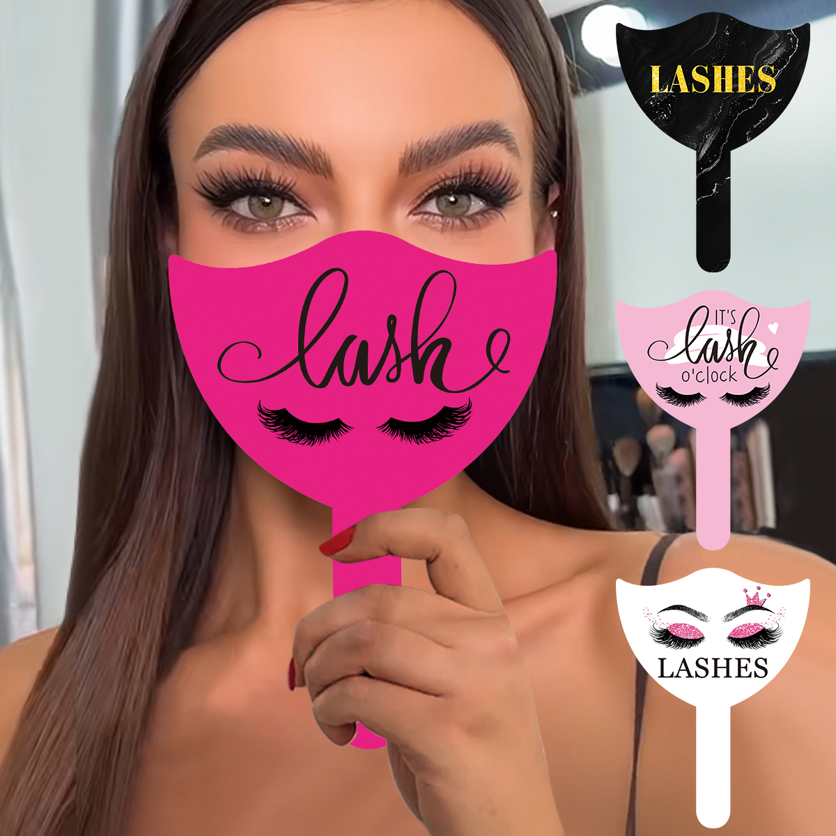 Eyelash Extension Aftercare - 2Pcs Eyelash Technician Photo Prop Soft