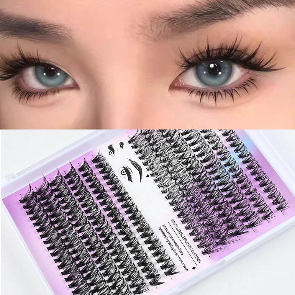 Eyelash Extension Wispy - Natural Look False Eyelashes Bond and