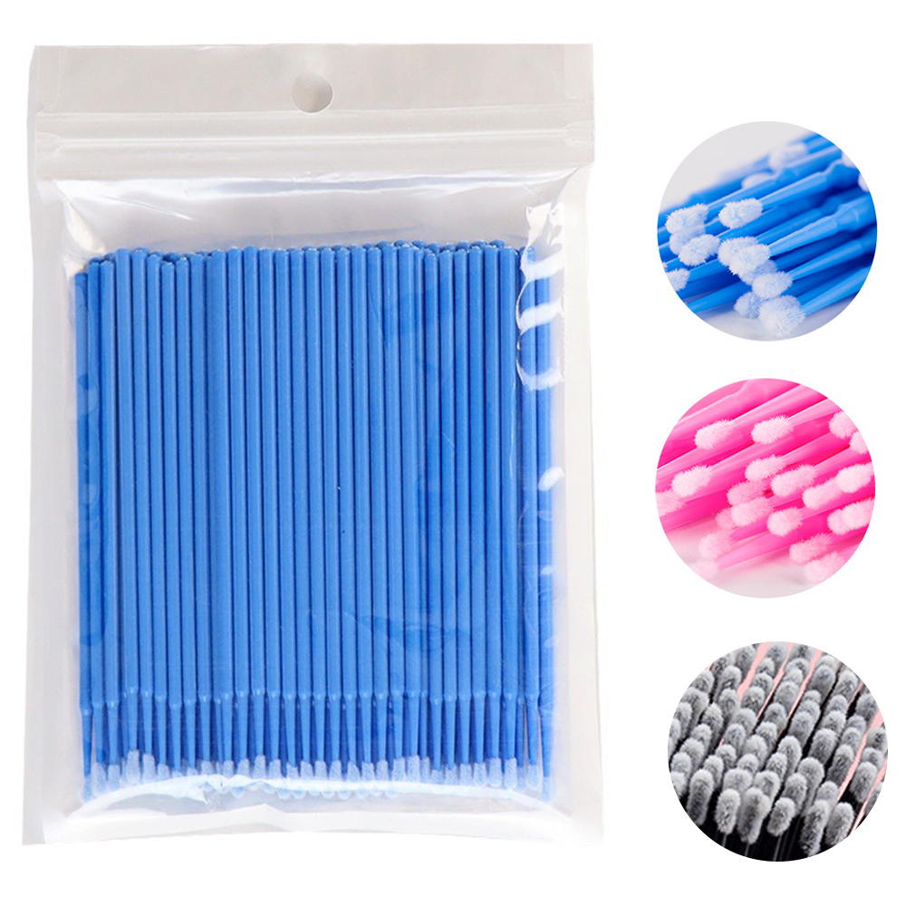 Eyelash Extension Options - 500/1000PCS Micro Brushes Eyelash Brushes Crystal