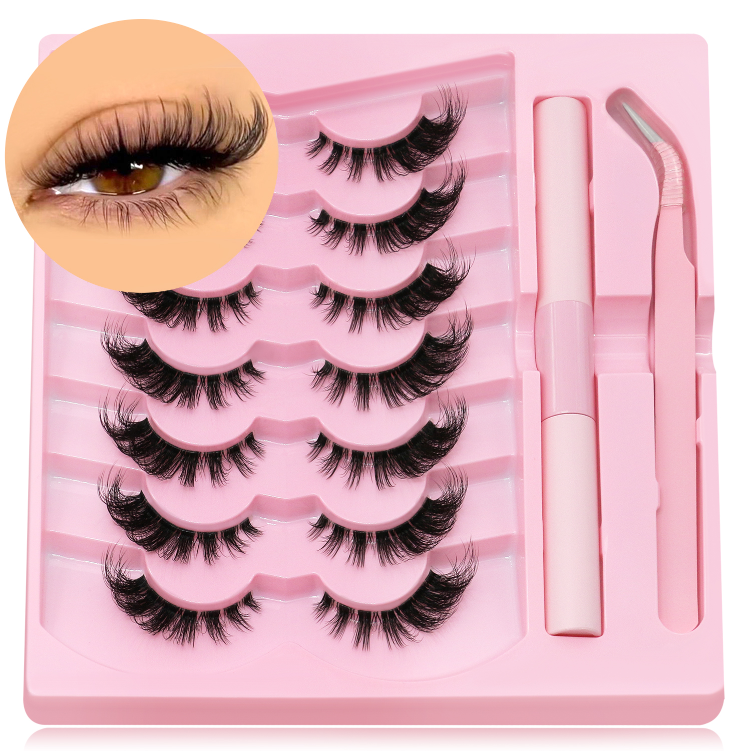 DIY lash clusters set Extensio - đánh giá và giá Eyelash Extension Cat Eye