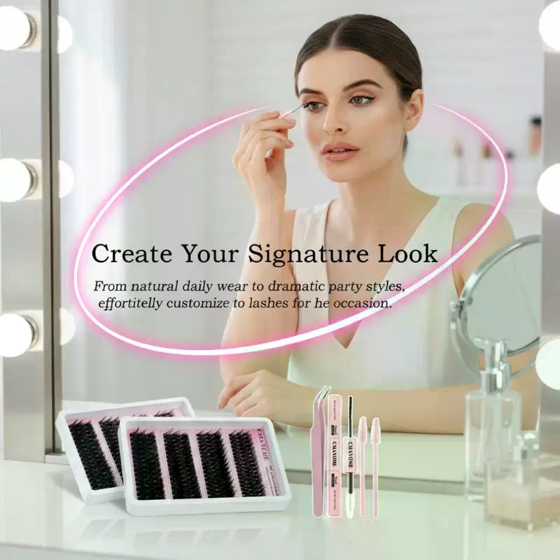 Wispy Lash Extension Kit C Cur - đánh giá và giá Eyelash Extension Home Service