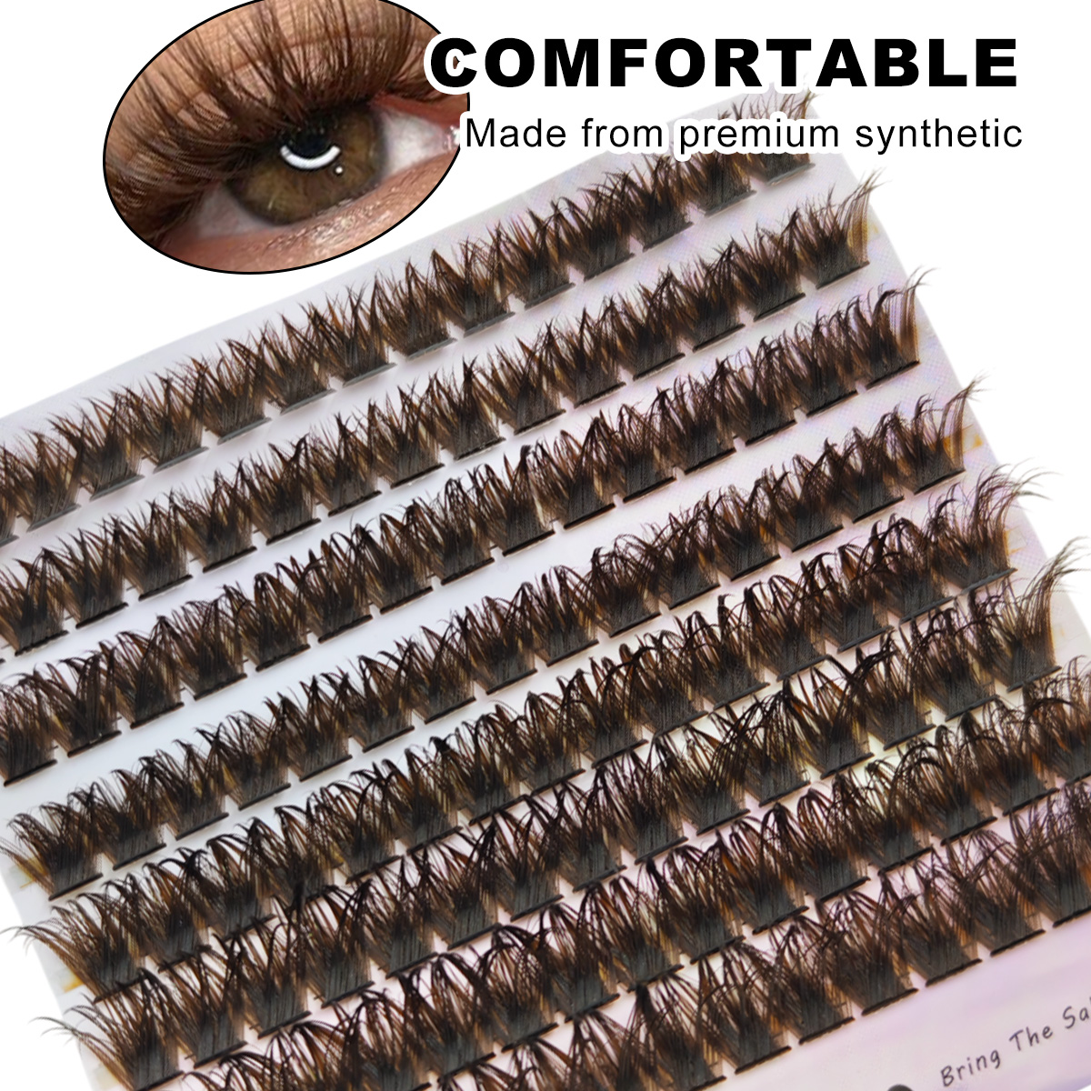 120pcs Natural Brown Wispy Las - đánh giá và giá Eyelash Extension Home Service