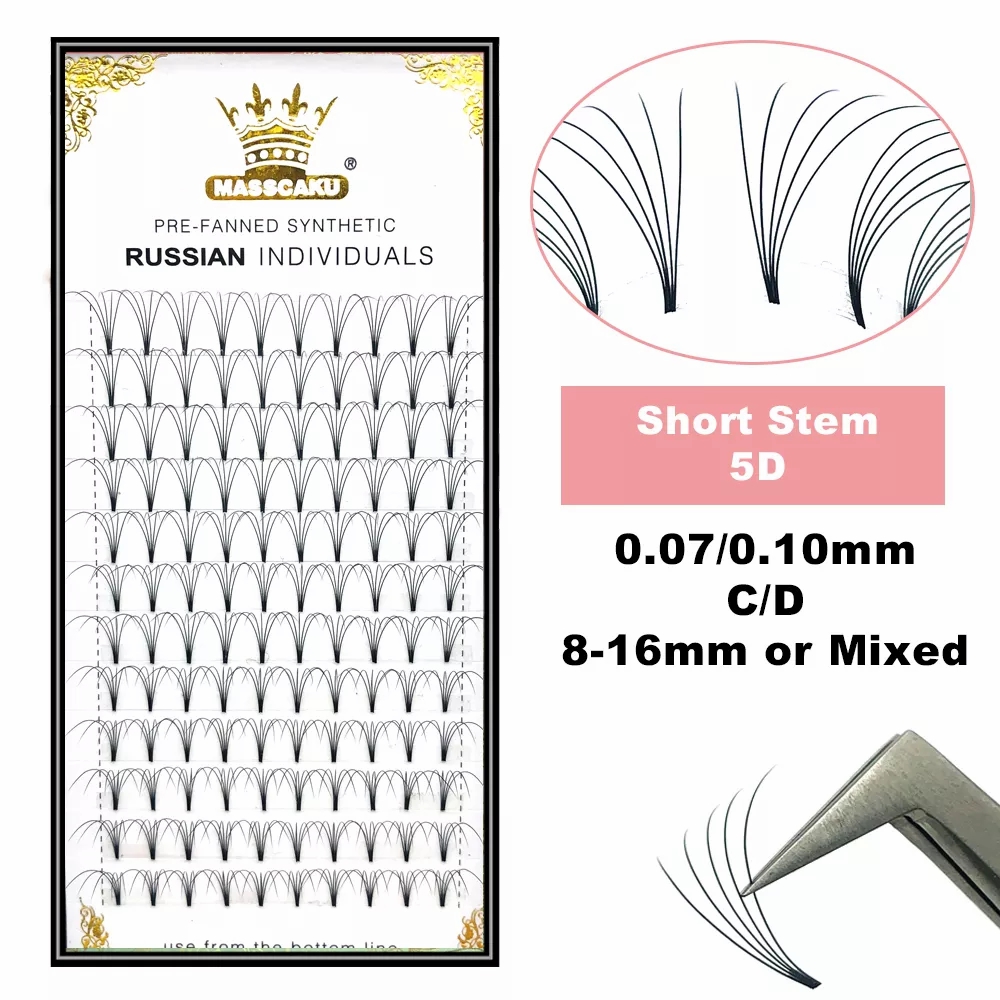 MASSCAKU Premade Russian Volum - đánh giá và giá Eyelash Extension Or Extensions