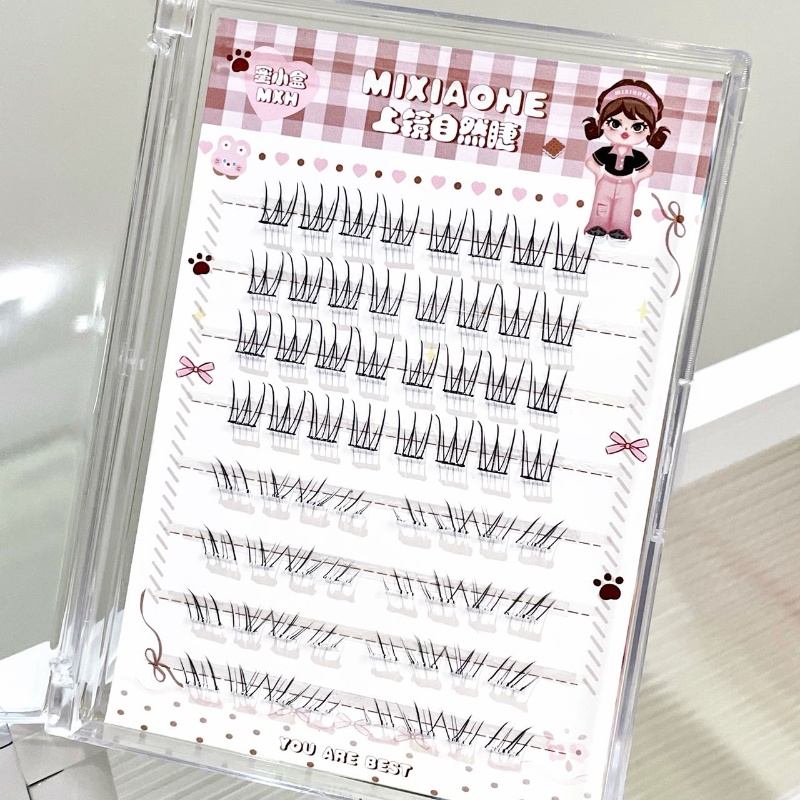 Mixiaohe Sheer Mixed Wispy Upp - đánh giá và giá Eyelash Extension Wispy