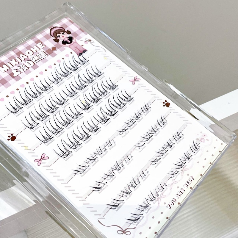 Mixiaohe Sheer Mixed Wispy Upp - đánh giá và giá Eyelash Extension Wispy