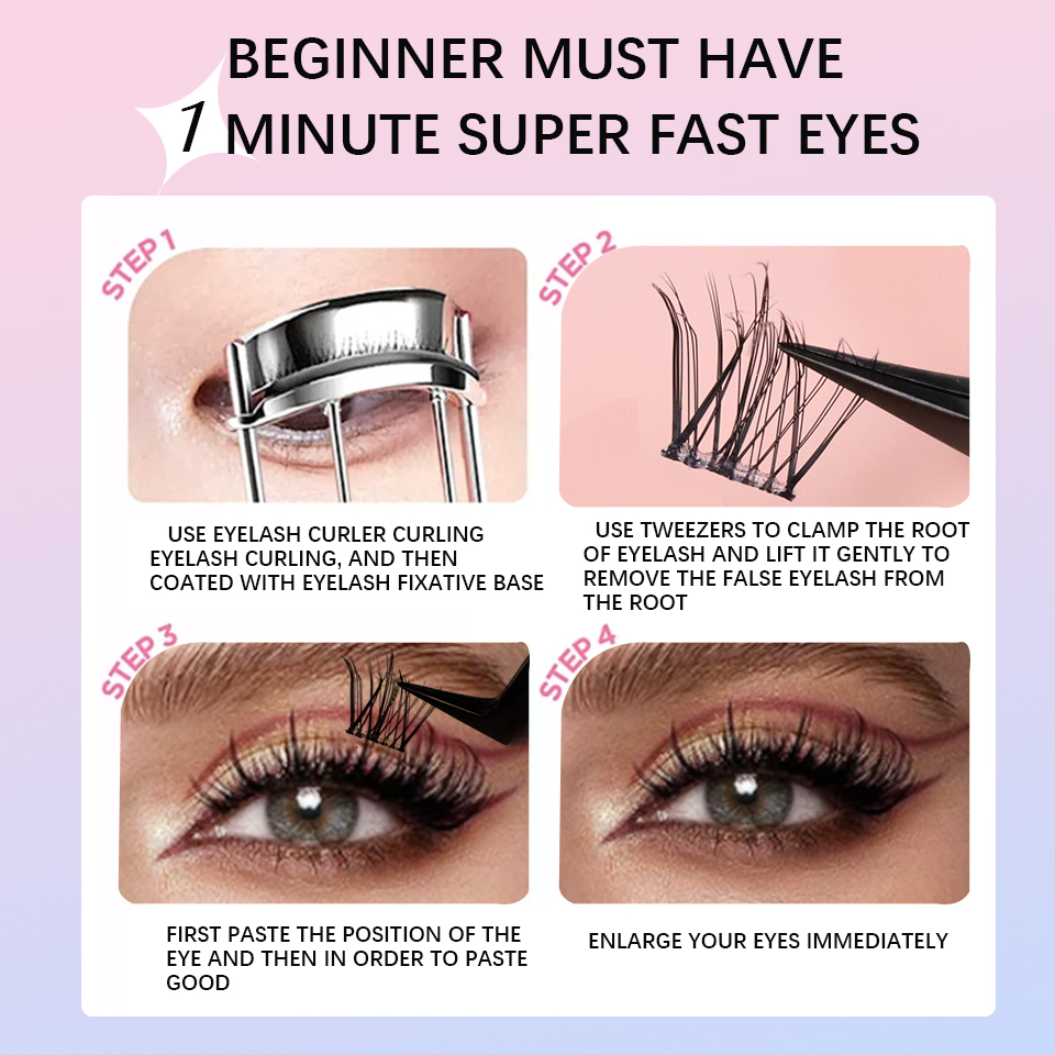 Self Adhesive DIY Lashes No Gl - đánh giá và giá Eyelash Extension Home Service