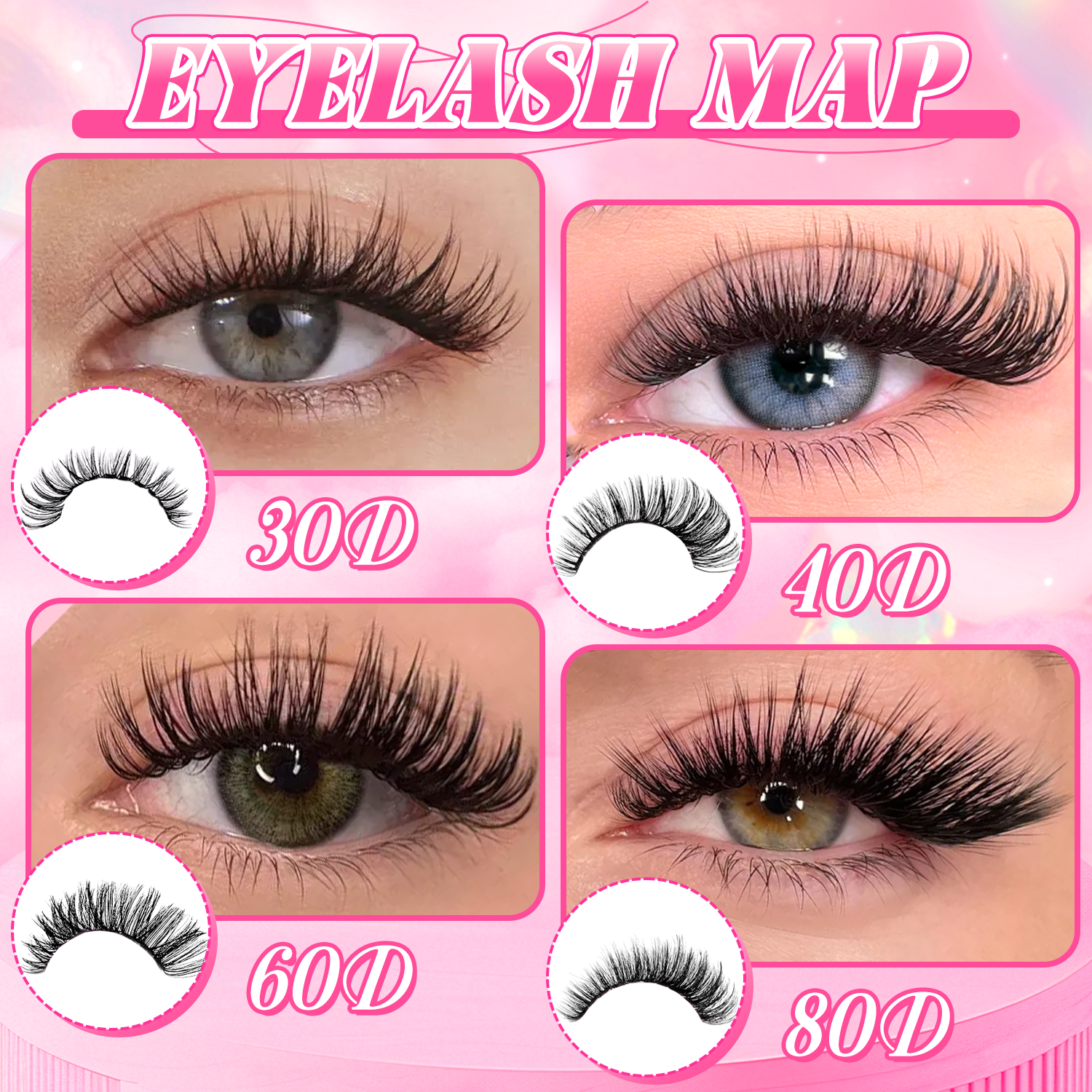740/800PCS Eyelash Cluster Kit - đánh giá và giá Eyelash Extension Or Extensions