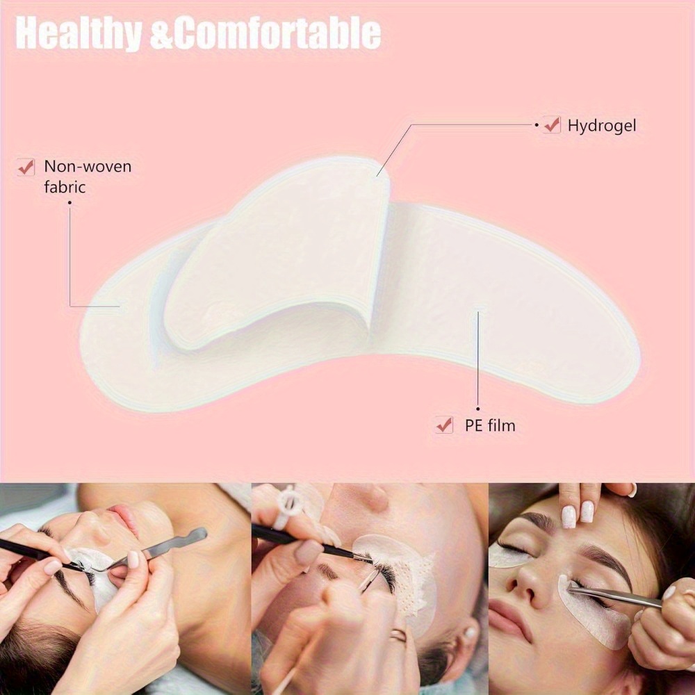 50Pairs Lint Free U-Shaped Eye - đánh giá và giá Eyelash Extension Ideas