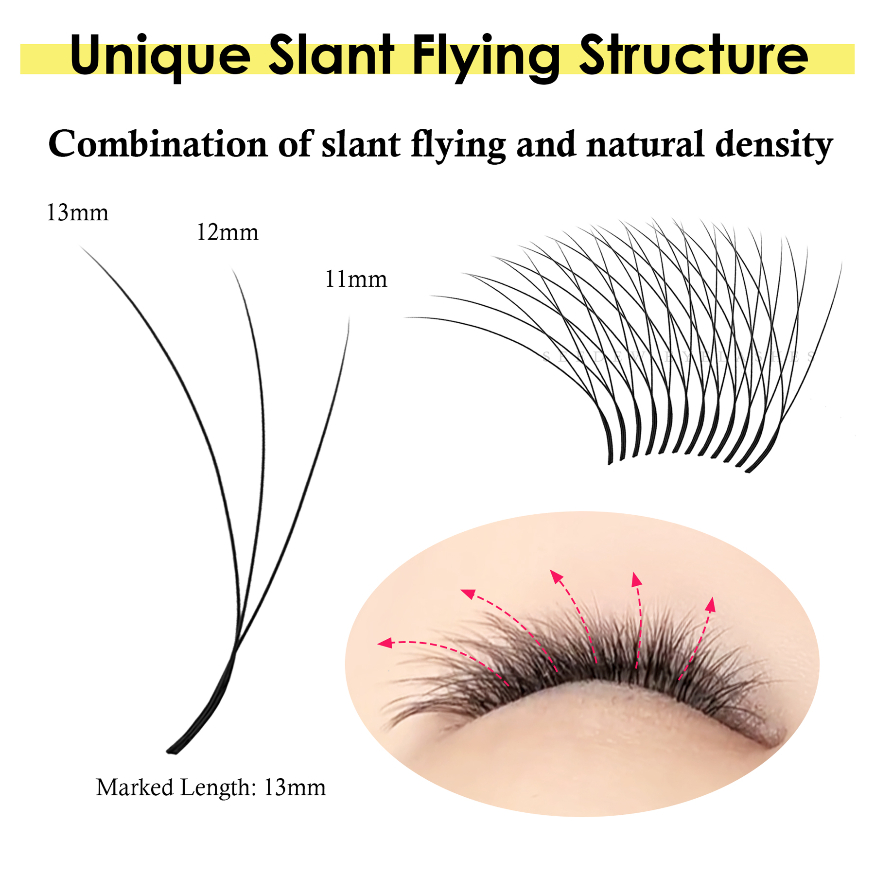 SEEDEW Fox 3D 4D Eyelash Exten - đánh giá và giá Eyelash Extension Cat Eye
