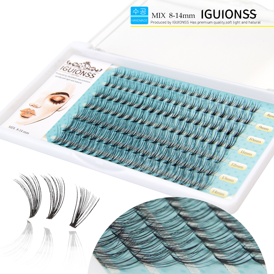 IGUIONSS 20D 8-14mm mix 7 rows - đánh giá và giá Eyelash Extension Supernatural