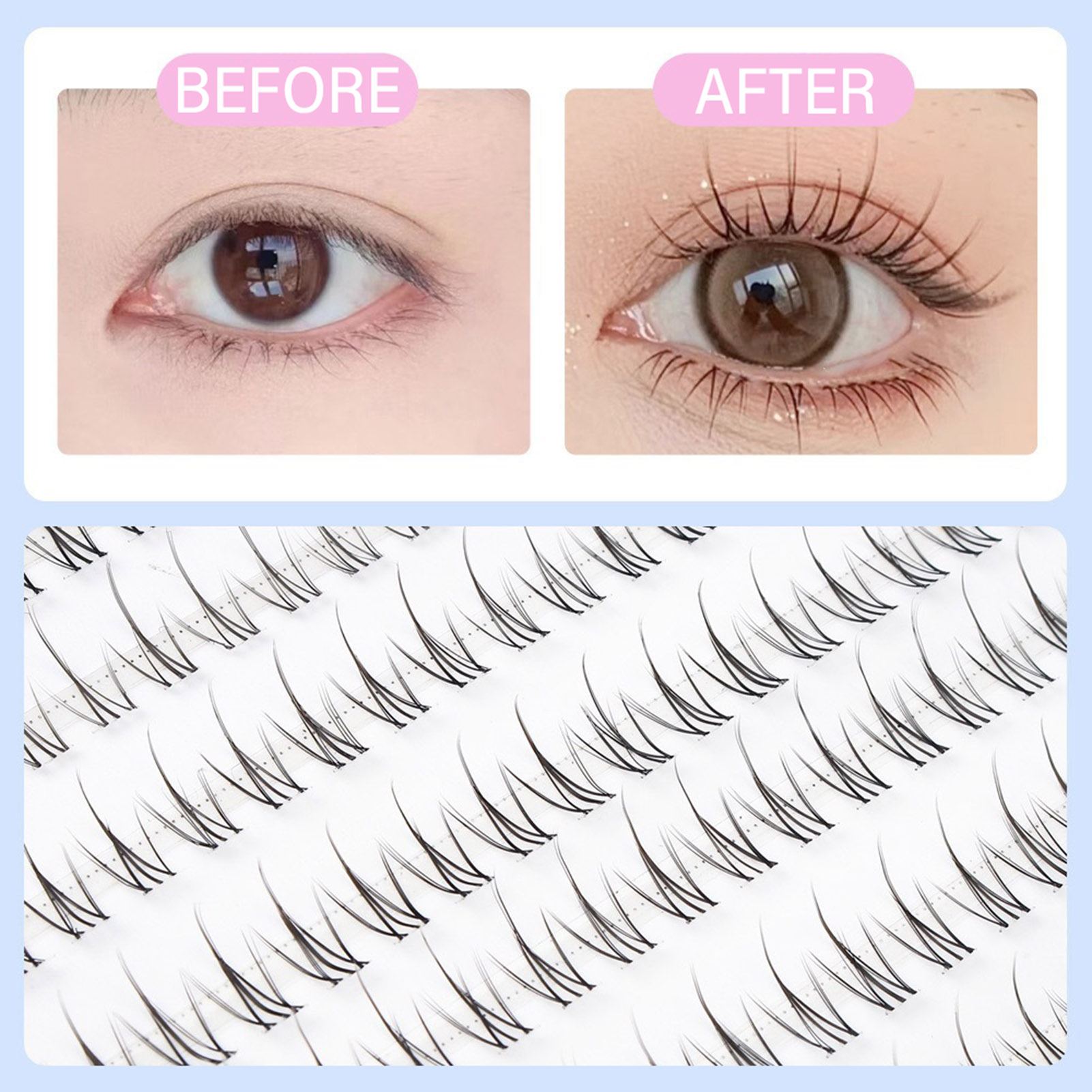Wispy individual lashes Korean - đánh giá và giá Eyelash Extension Japan