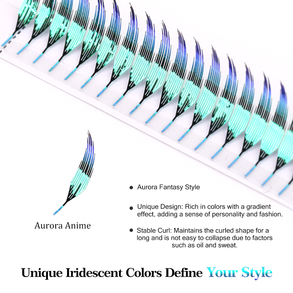AGUUD Color Shiny Comic Spire  - đánh giá và giá Eyelash Extension Anime Style
