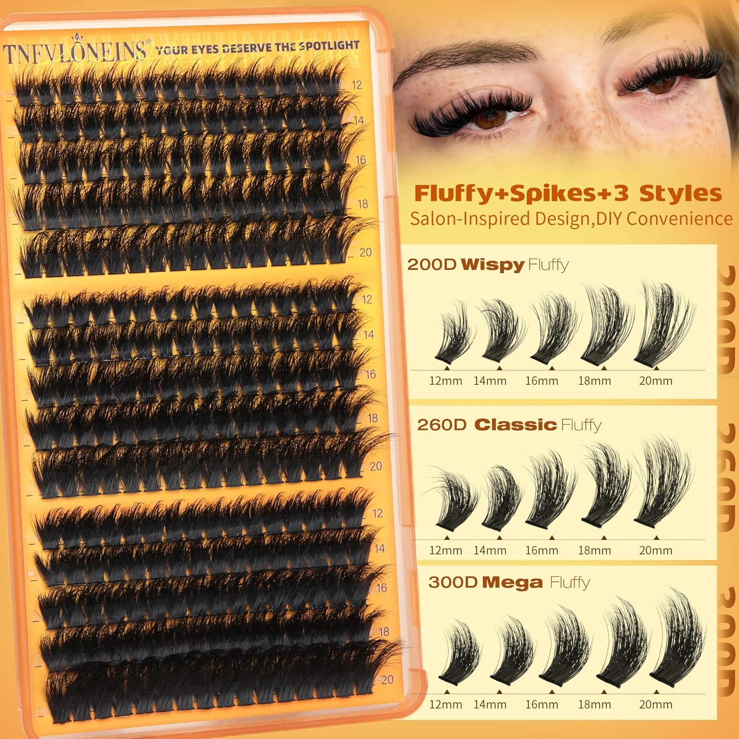 Fluffy Lash Clusters with Spik - đánh giá và giá Eyelash Extension Images Free
