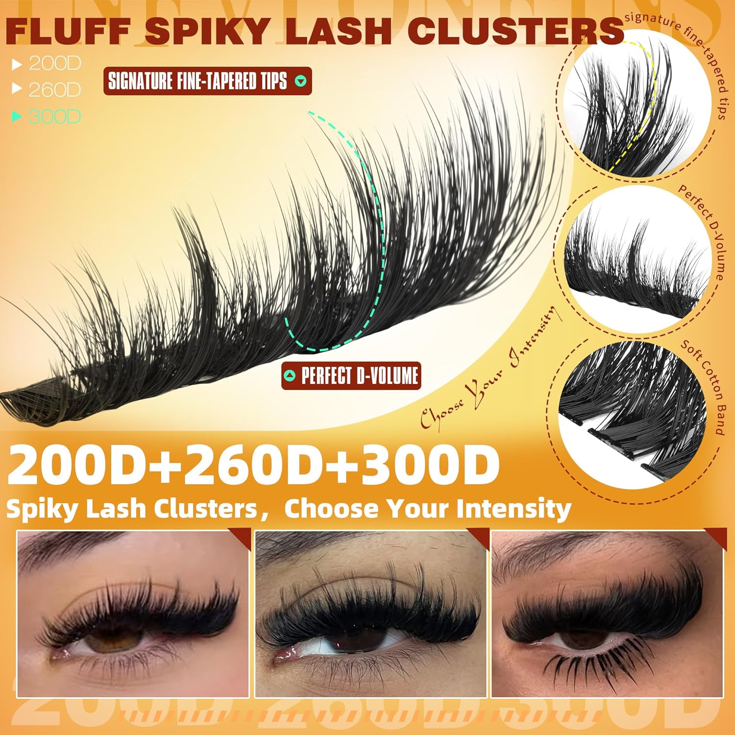 Fluffy Lash Clusters with Spik - đánh giá và giá Eyelash Extension Images Free
