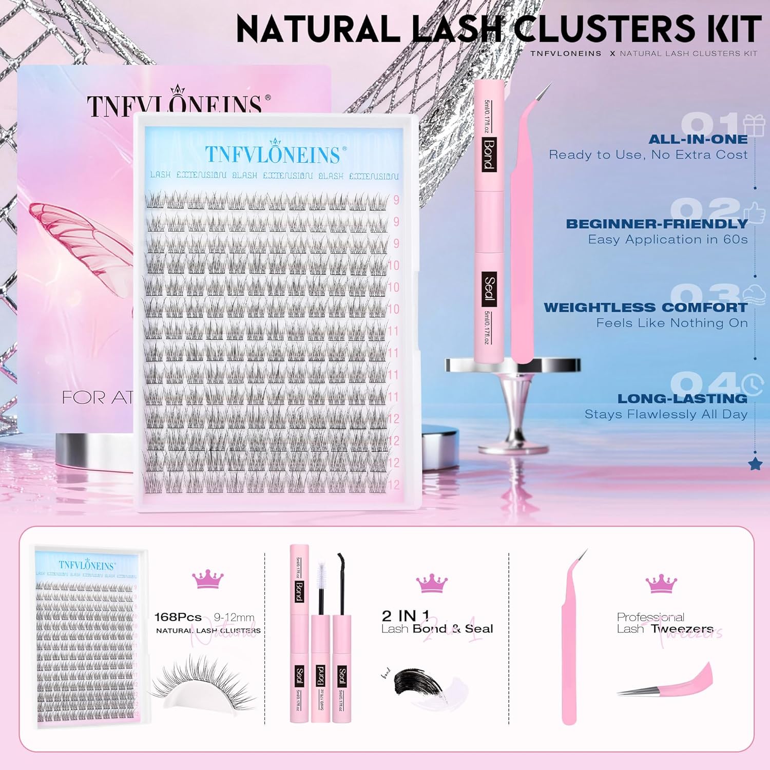 168Pcs Natural Lash Extension  - đánh giá và giá Eyelash Extension Images Free