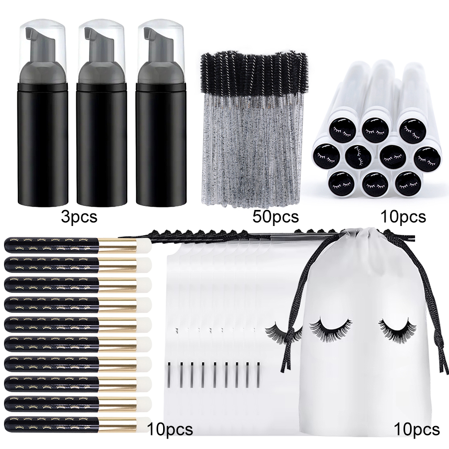 83PCS Lash Shampoo Bottles Bru - đánh giá và giá Eyelash Extension Aftercare