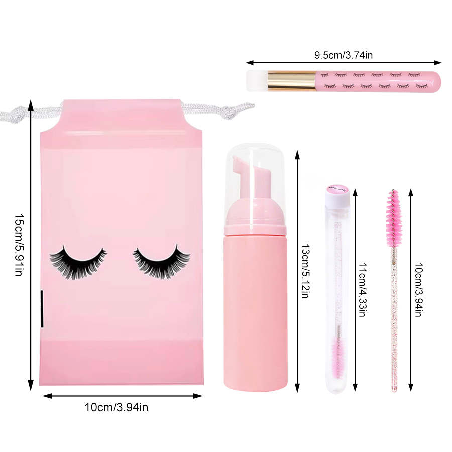 83PCS Lash Shampoo Bottles Bru - đánh giá và giá Eyelash Extension Aftercare