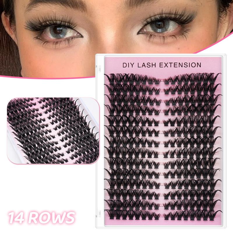 14 Rows DIY Lashes Extension C - đánh giá và giá Eyelash Extension Home Service