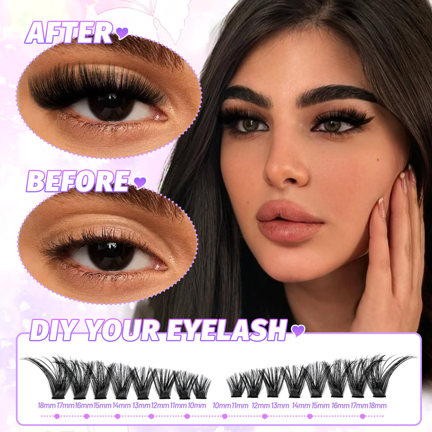 DIY False Eyelashes individual - đánh giá và giá Eyelash Extension Or Extensions