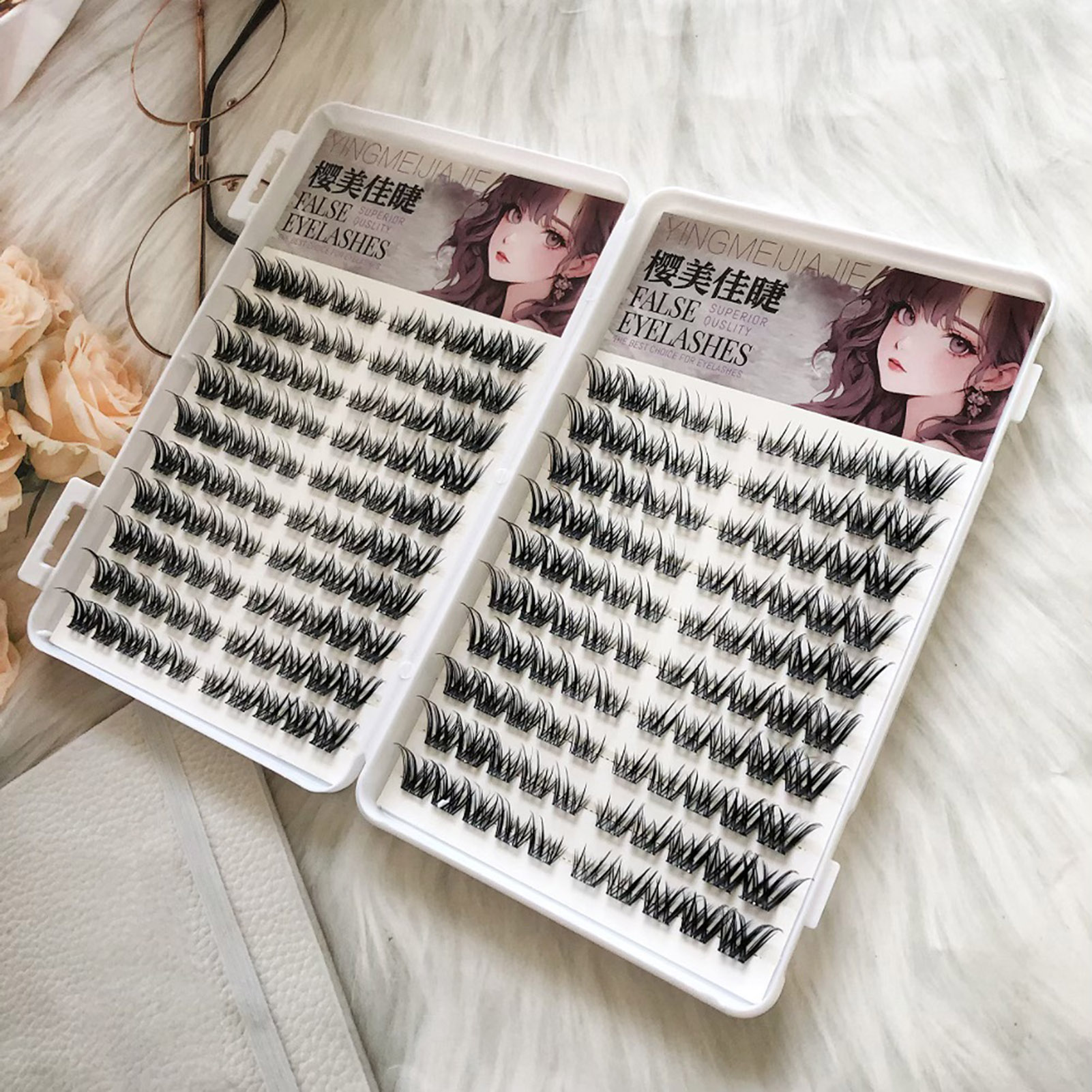 Natural Asian Mixed false Eyel - đánh giá và giá Eyelash Extension Japan