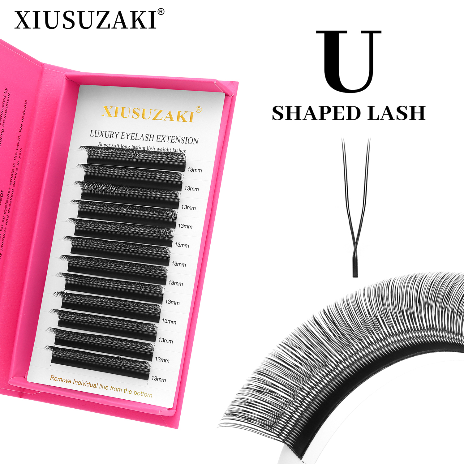 XIUSUZAKI U Shaped Parallel Fl - đánh giá và giá Eyelash Extension Japan