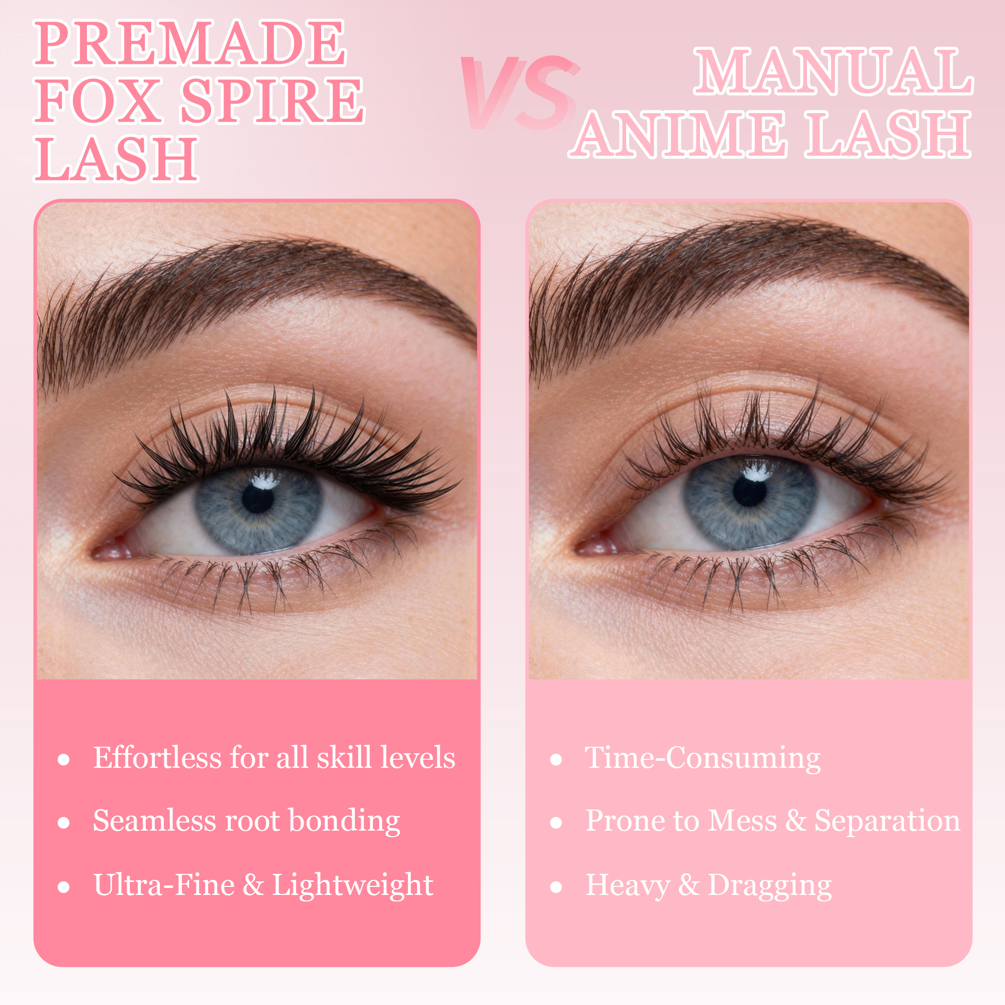 GLAMLASH Comic Spire Eyelash E - đánh giá và giá Eyelash Extension Supernatural