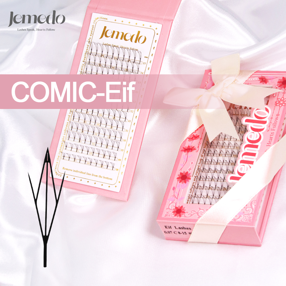 JEMEDO Comic Eyelashes Narrow  - đánh giá và giá Eyelash Extension Anime Style