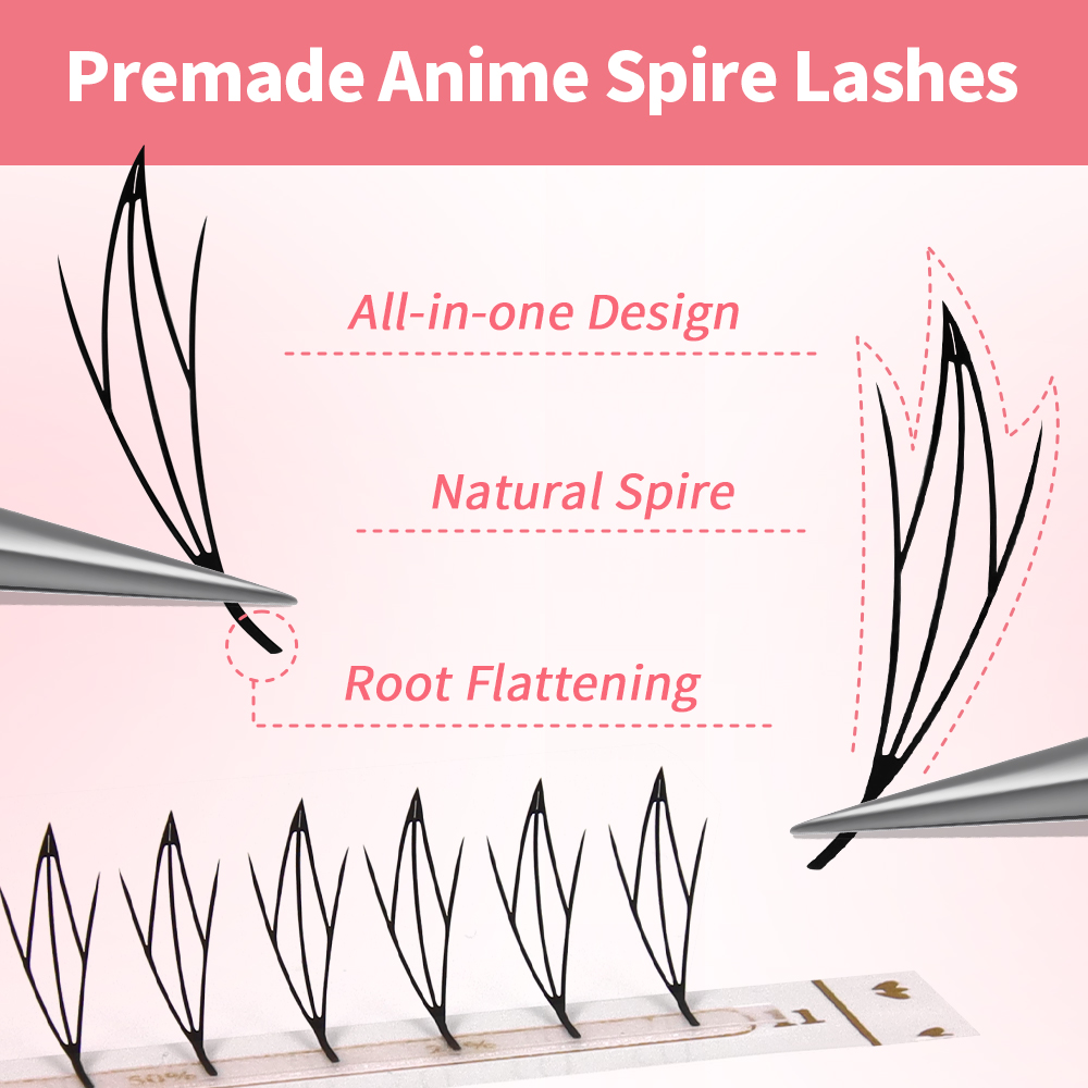 JEMEDO Comic Eyelashes Narrow  - đánh giá và giá Eyelash Extension Anime Style