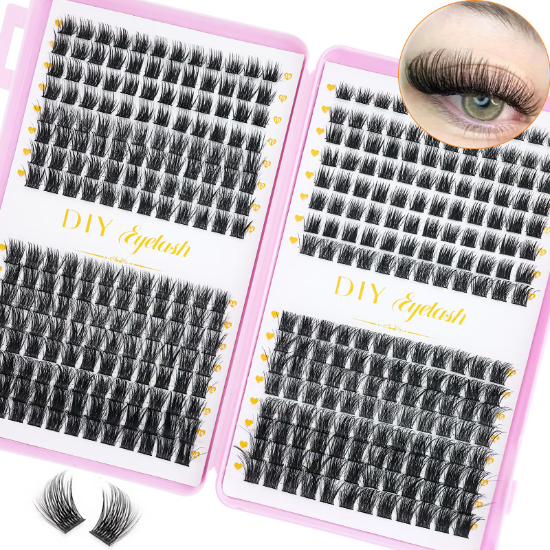 384PCS Eyelash Extension Book  - đánh giá và giá Eyelash Extension Home Service