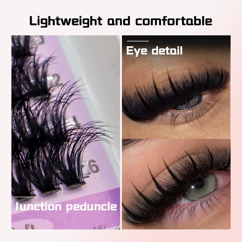 14 Rows Lash Clusters Spikes E - đánh giá và giá Eyelash Extension Options