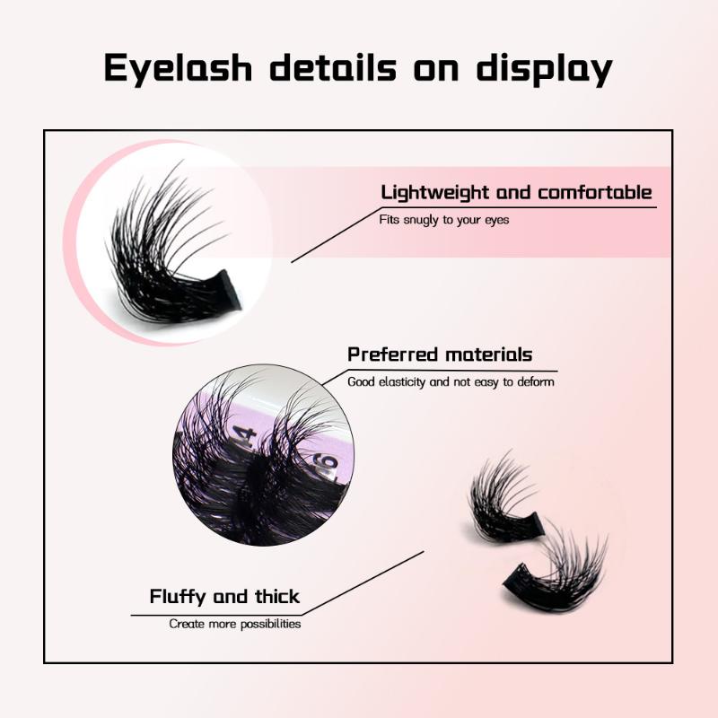 14 Rows Lash Clusters Spikes E - đánh giá và giá Eyelash Extension Options