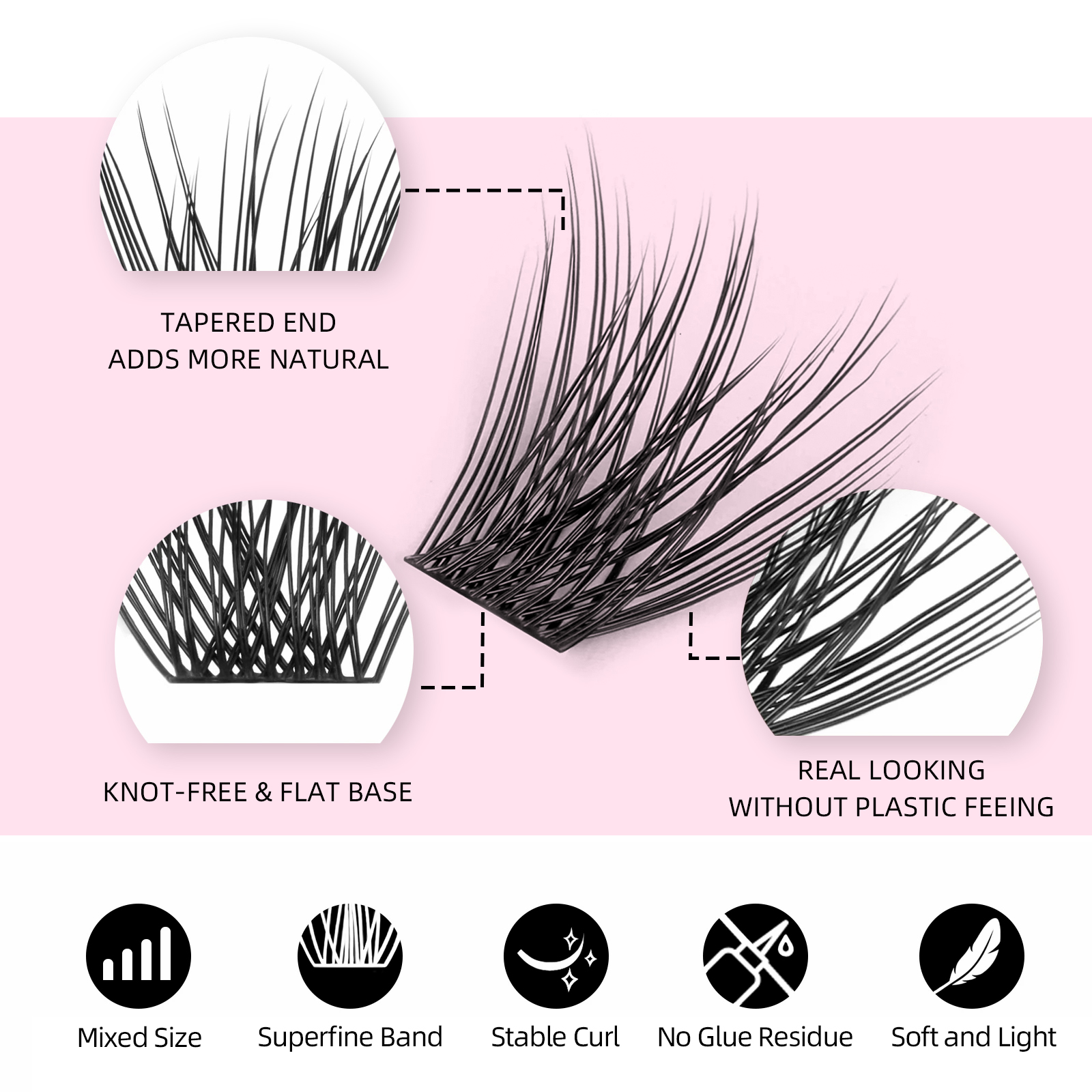 YUANZHIJIE New DIY Clusters Fa - đánh giá và giá Eyelash Extension Supernatural