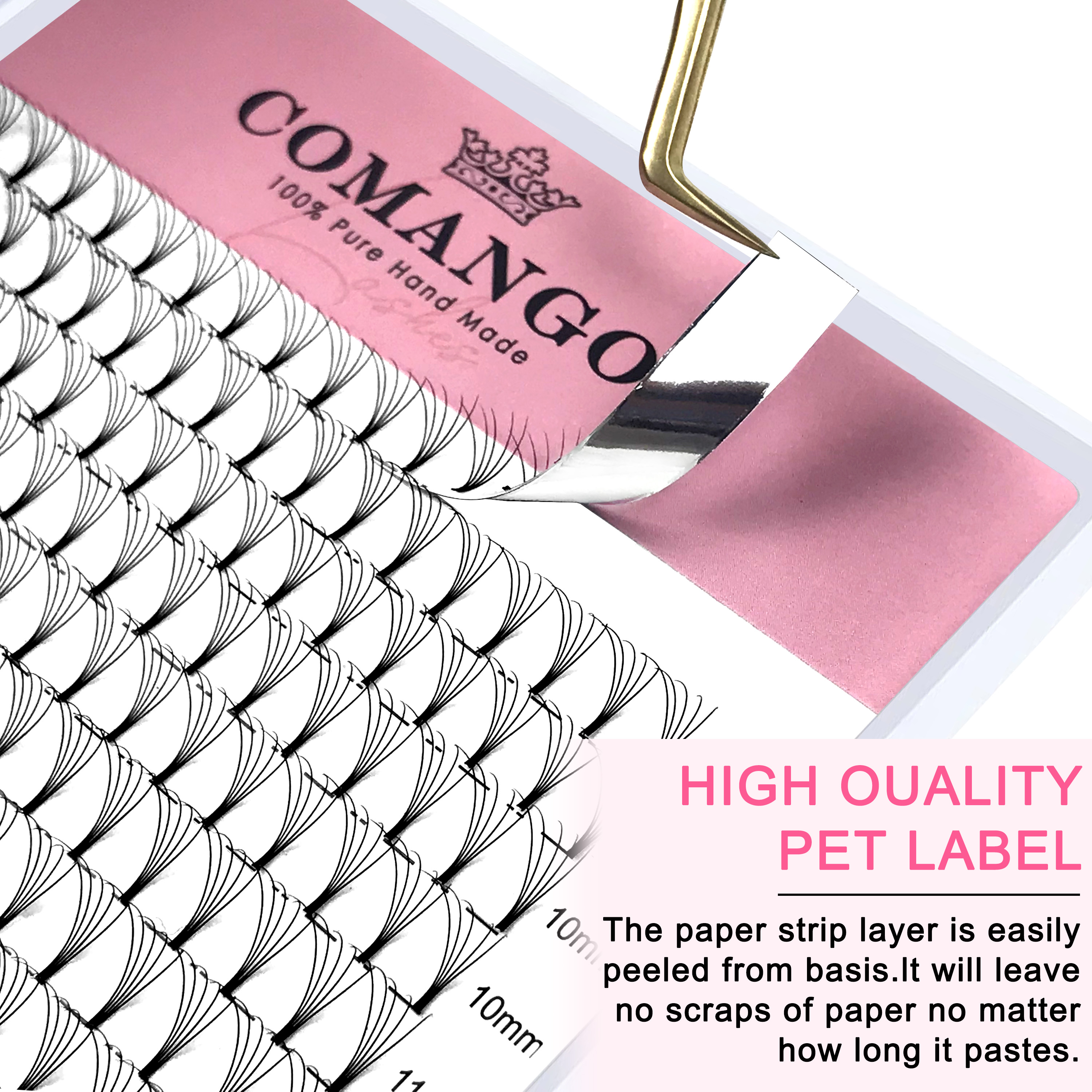 CoMango 320pcs Short Stem Prem - đánh giá và giá Eyelash Extension Japan