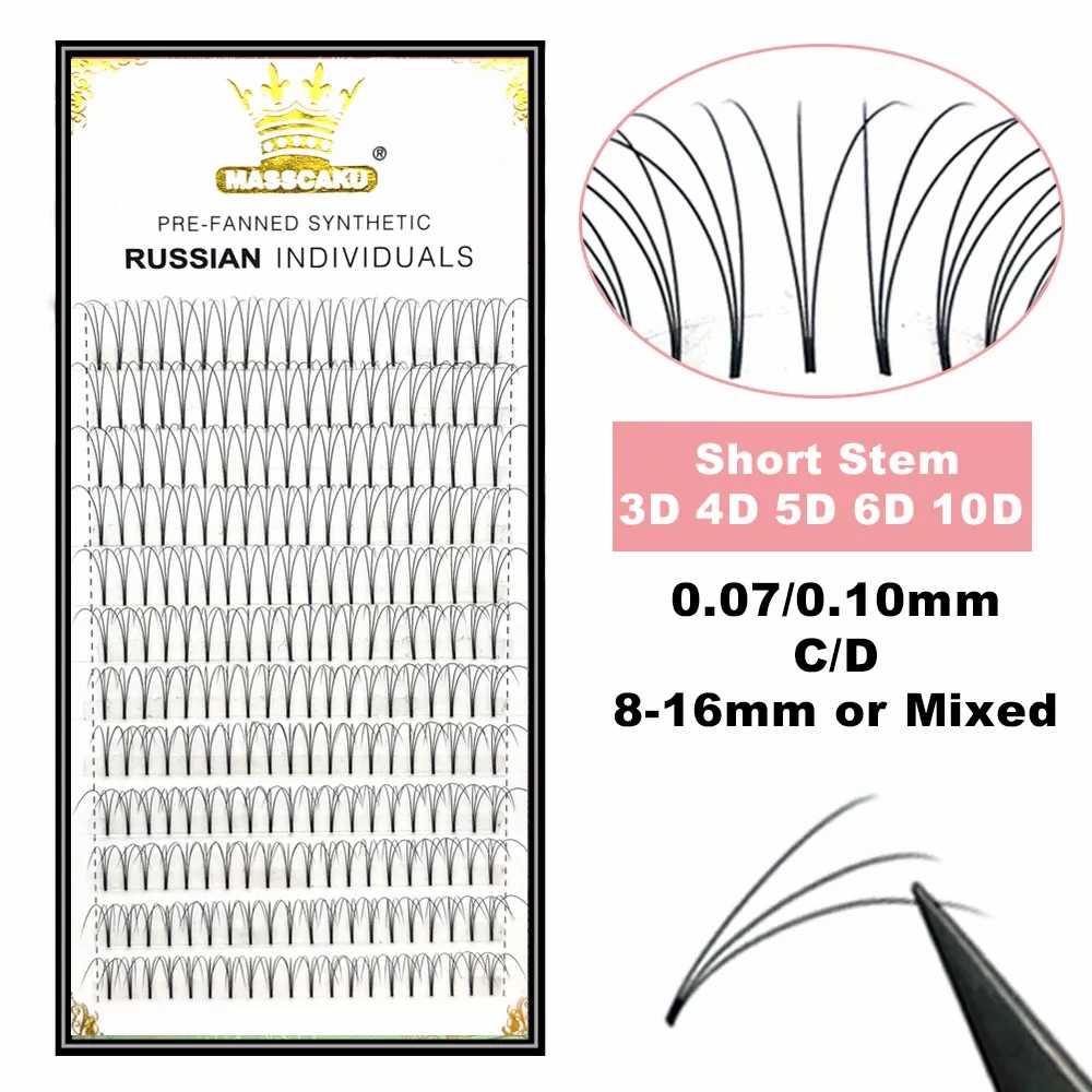 MASSCAKU Lashes Premade Wide F - đánh giá và giá Eyelash Extension Or Extensions