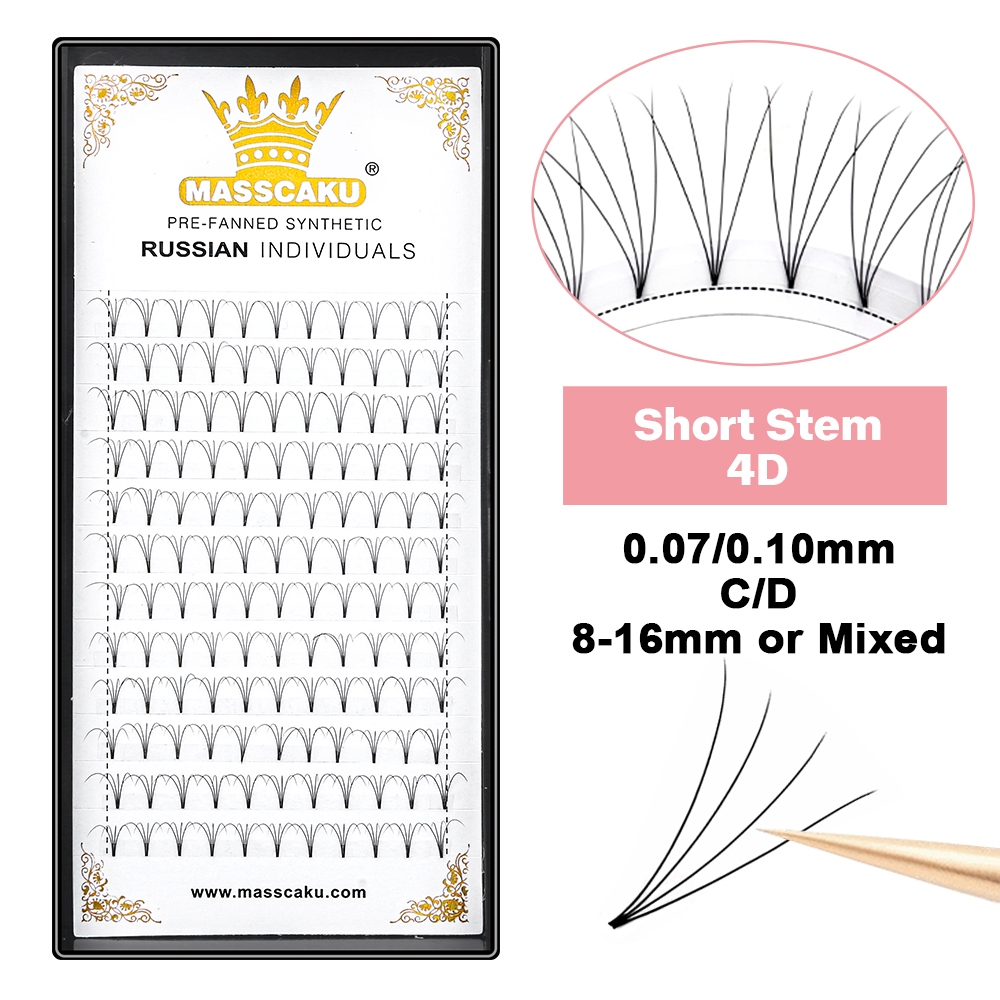 MASSCAKU Lashes Premade Wide F - đánh giá và giá Eyelash Extension Or Extensions