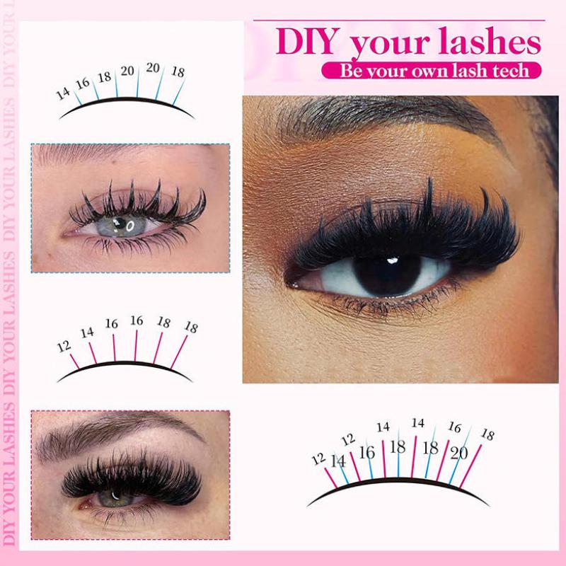 Volume Lash Clusters Mink Wisp - đánh giá và giá Eyelash Extension Wispy
