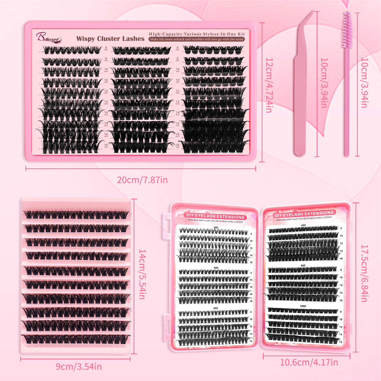 Individual Lash Clusters Kit,  - đánh giá và giá Eyelash Extension Home Service