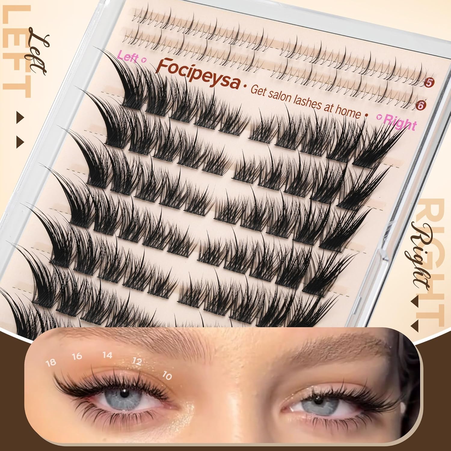 Fox Eye Lash Clusters Kit with - đánh giá và giá Eyelash Extension Images Free