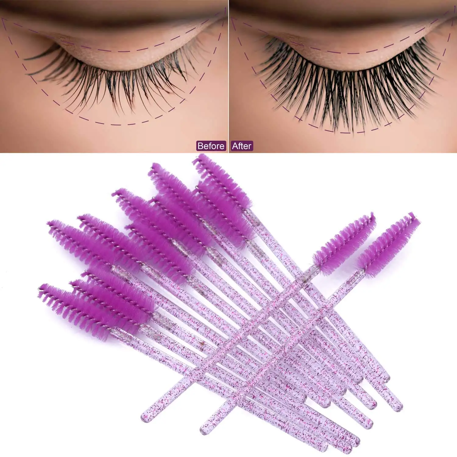 100/1000 /2000pcs Disposable M - đánh giá và giá Eyelash Extension Options